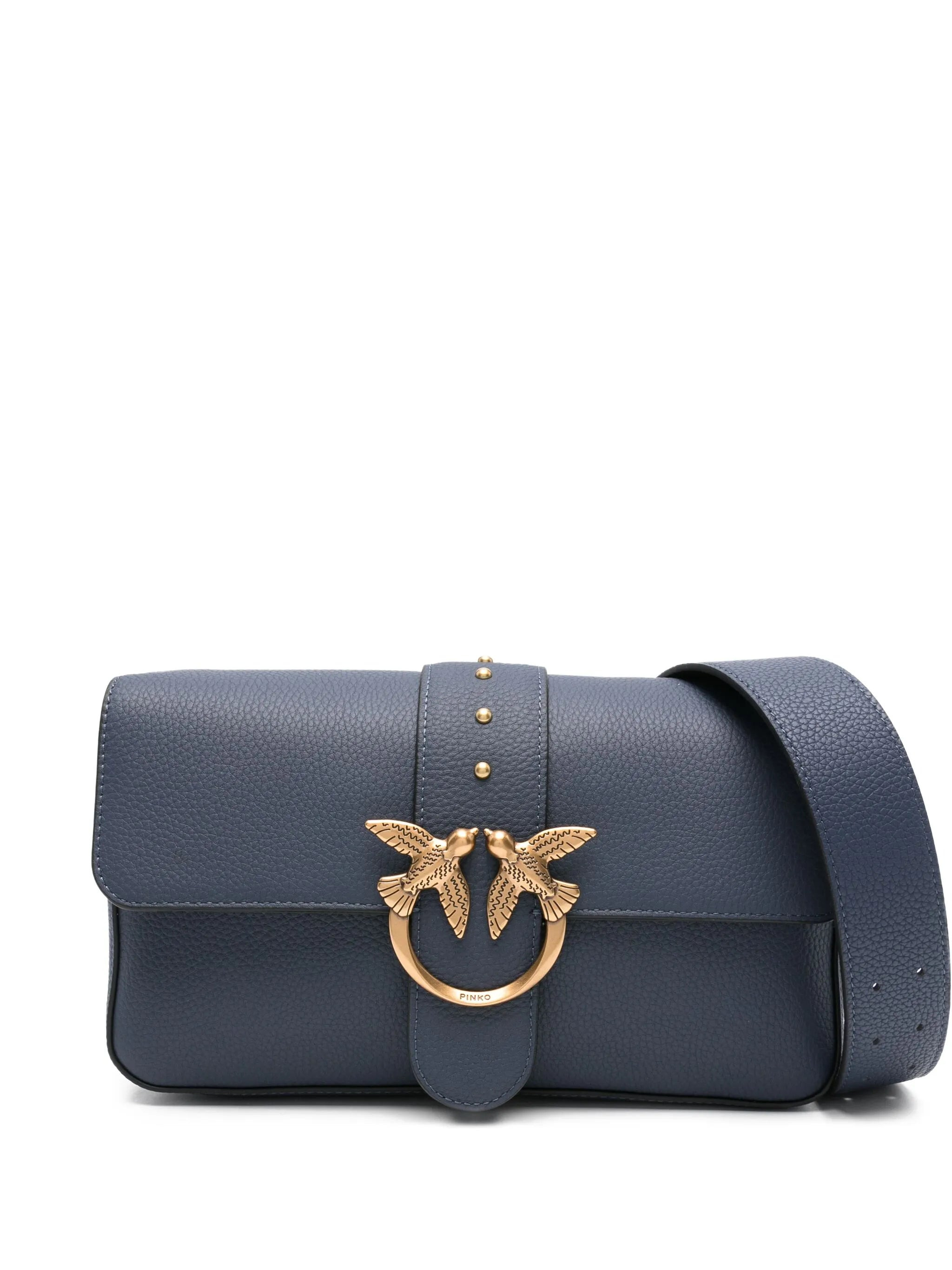 Pinko Love Birds Leather Satchel - 1
