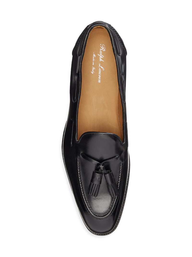 Men's Luther Tasseled Leather Loafers - Black 4