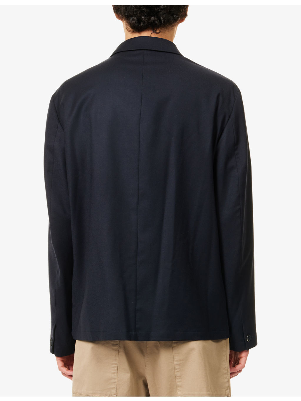 Patch-Pocket Wool Overshirt - 4