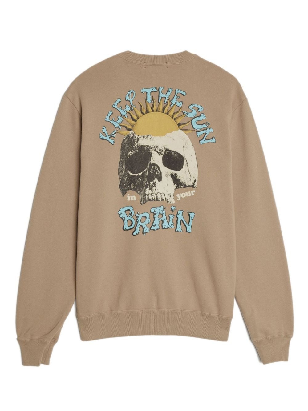 skull-print cotton sweatshirt - 2