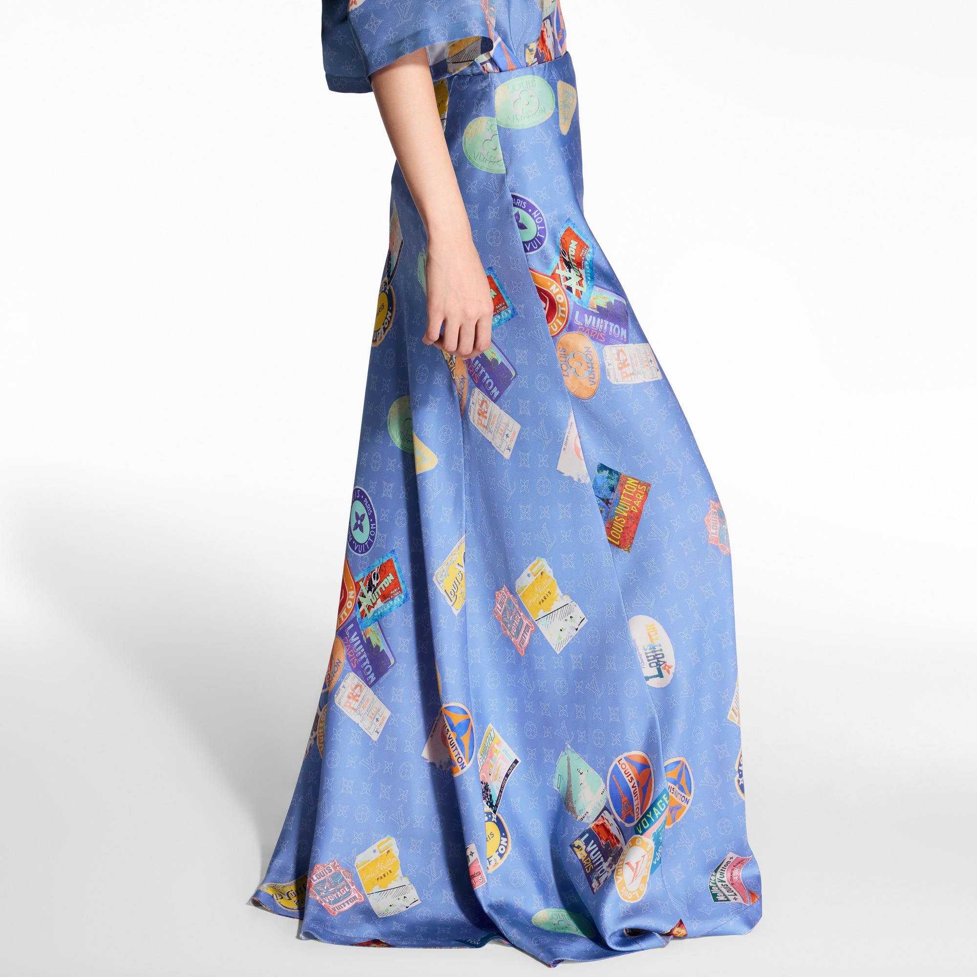 Mahina Patch Flared Maxi Skirt - 5