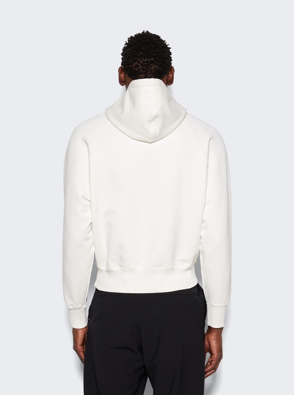 AMI Paris Tonal ADC Hoodie Natural White and Red
