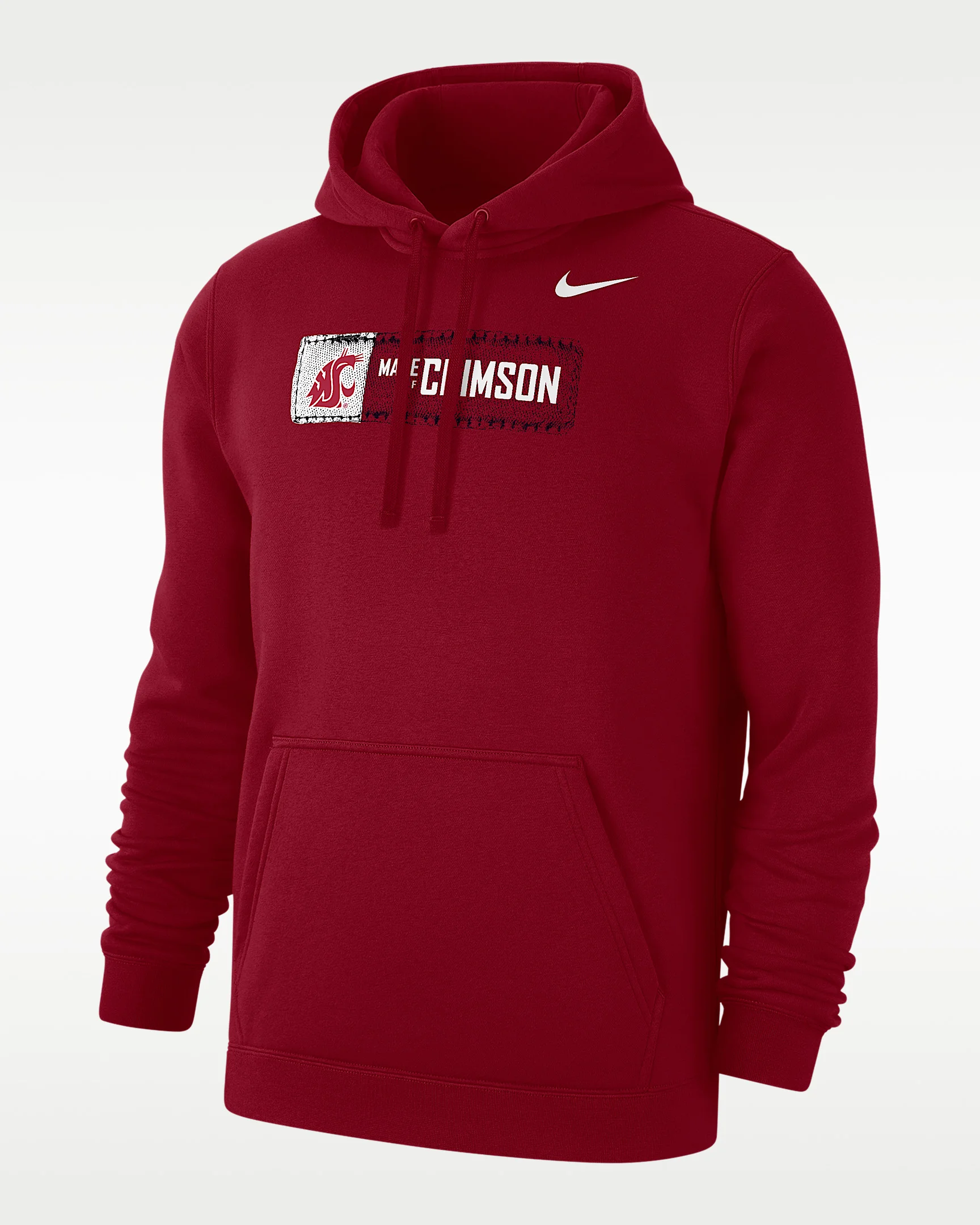 Washington State Made of Crimson Men's Nike College Pullover Hoodie - 1