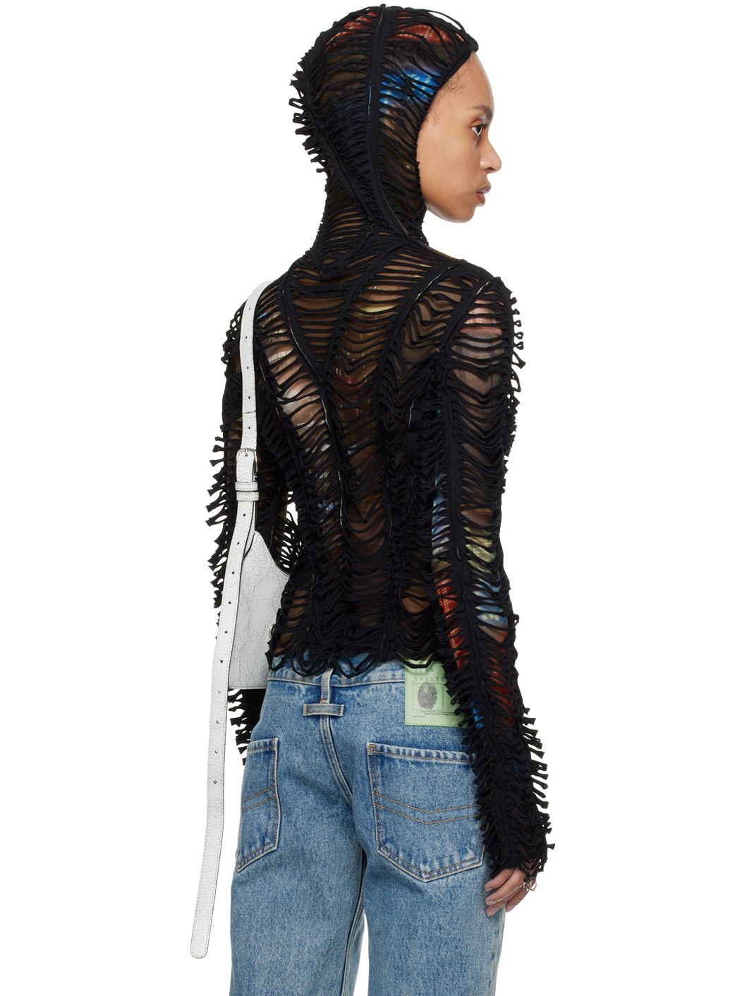 Brown Shayne Oliver Edition 'The Slashed City' Hoodie - 3