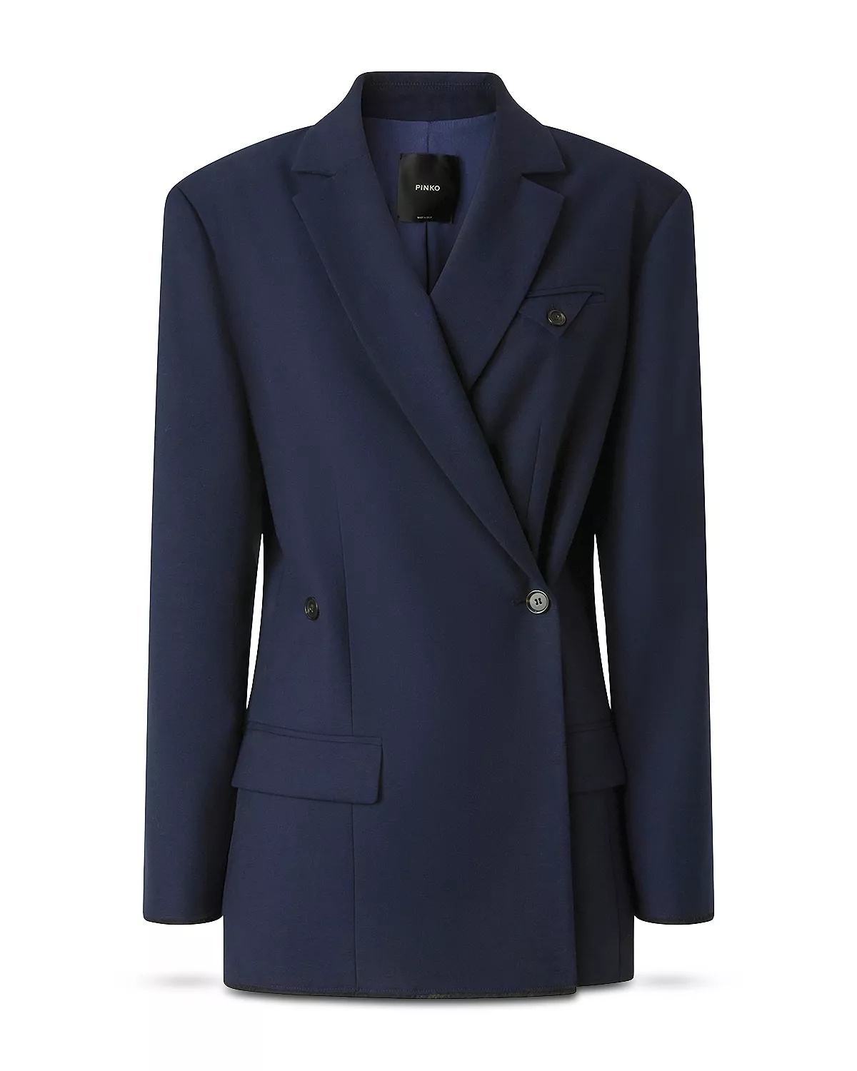 Wool Blend Double Breasted Jacket - 5