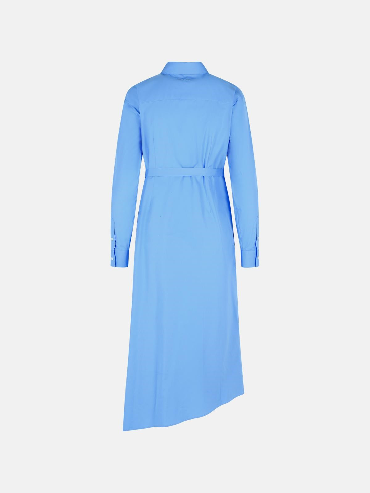 LIGHT BLUE COTTON DRESS - 3