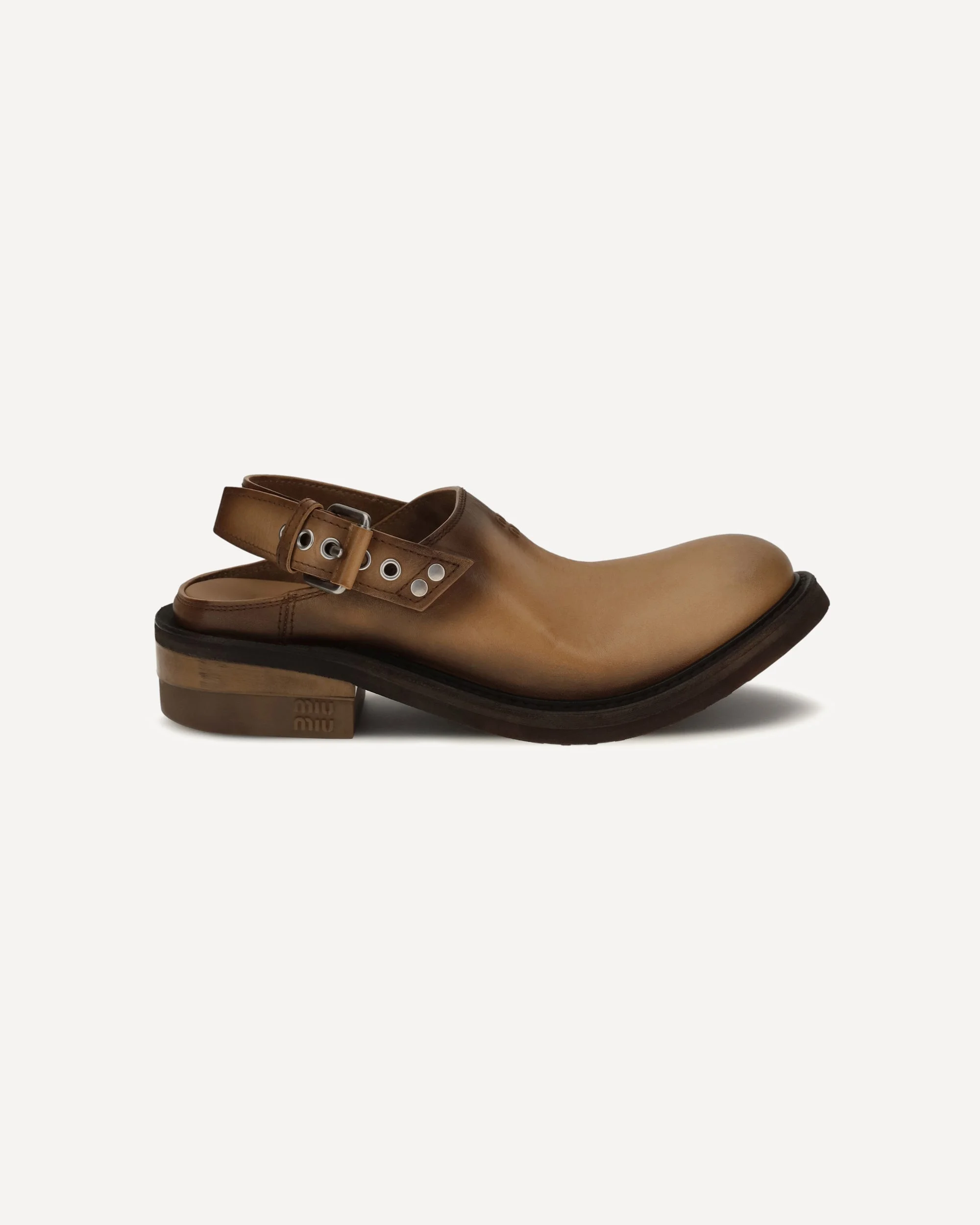 Foule leather Mules - 1