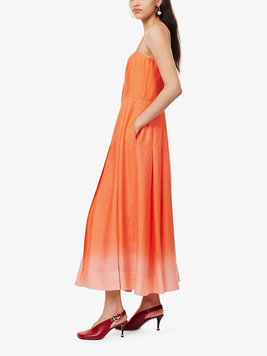 Magritte Pleated Cashmere and Silk-Blend Maxi Dress - 3