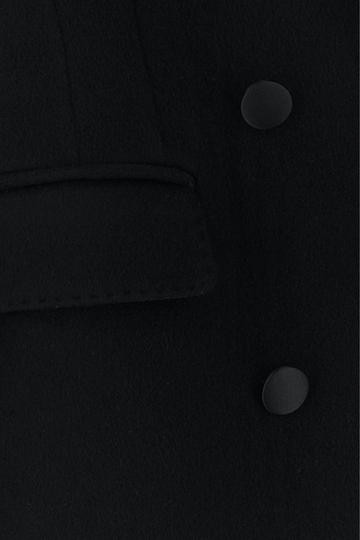 Black cashmere coat - 3