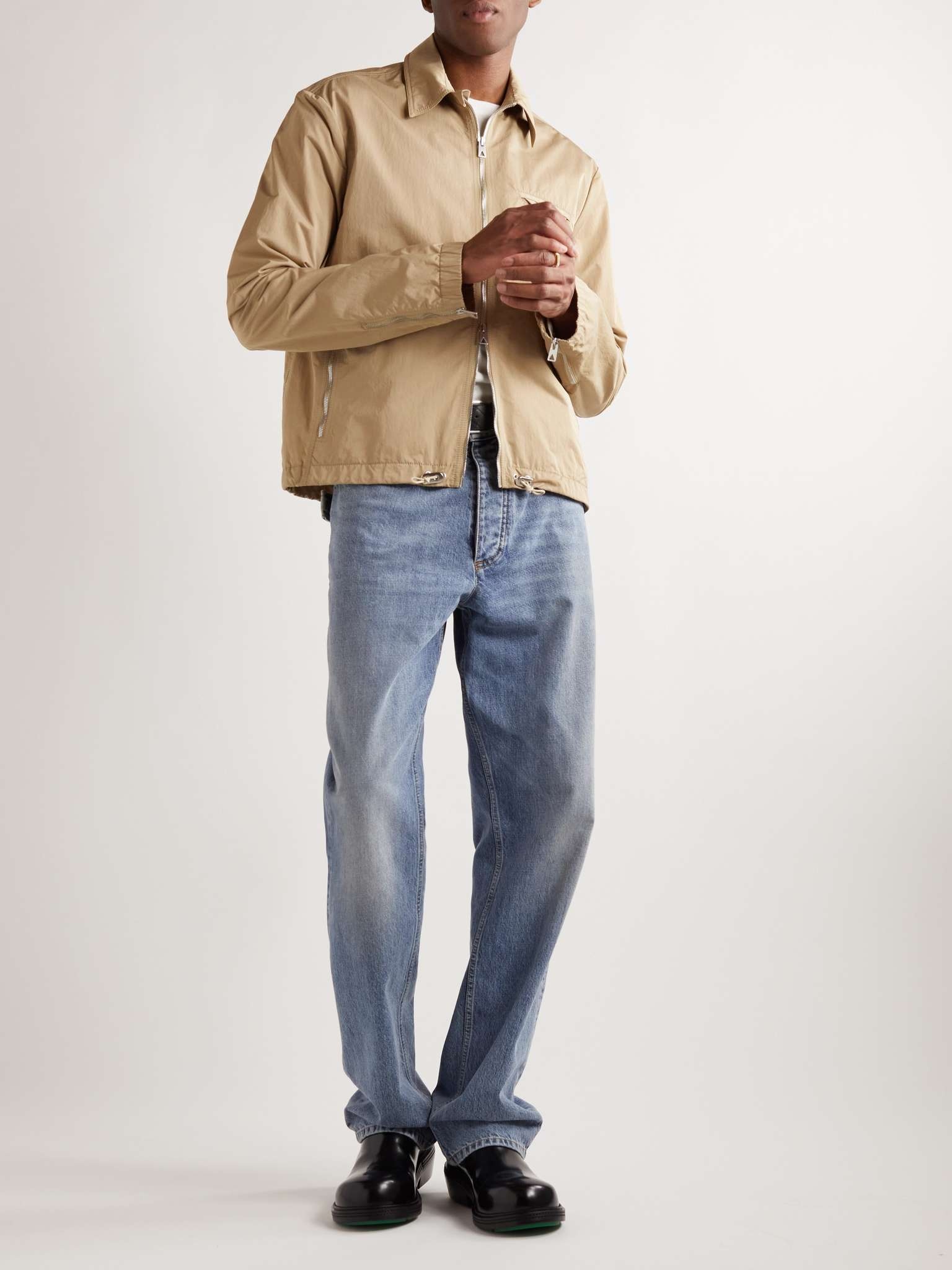 Bottega Veneta Triangle Pocket Tech Nylon Jacket | REVERSIBLE