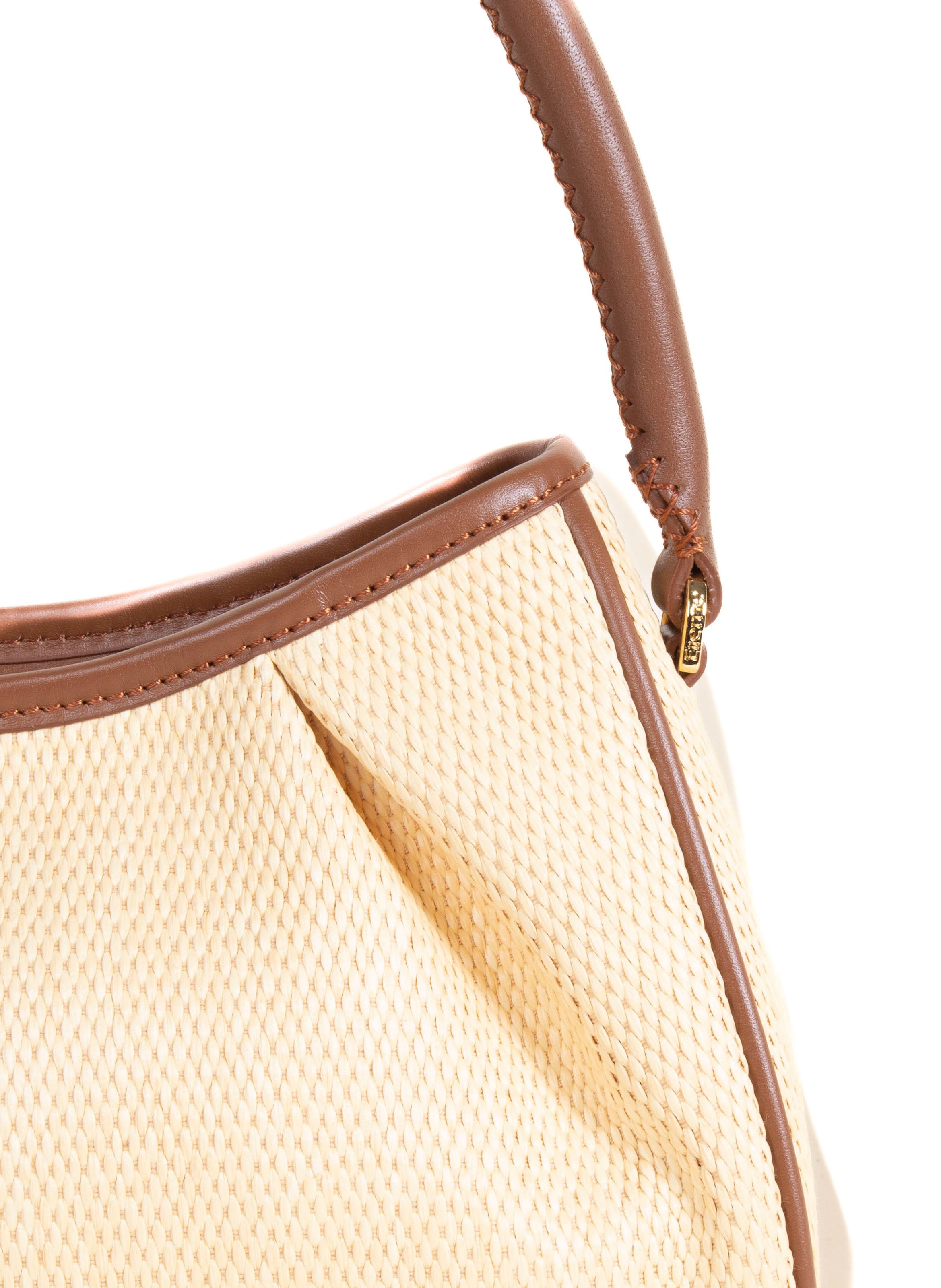 Dimple Raffia/Leather Natural/Cognac - 3