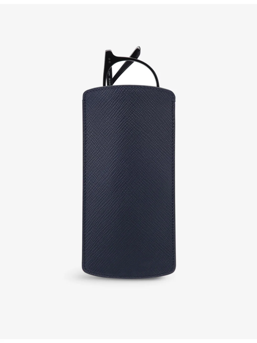 Panama cross-grain leather glasses case - 1