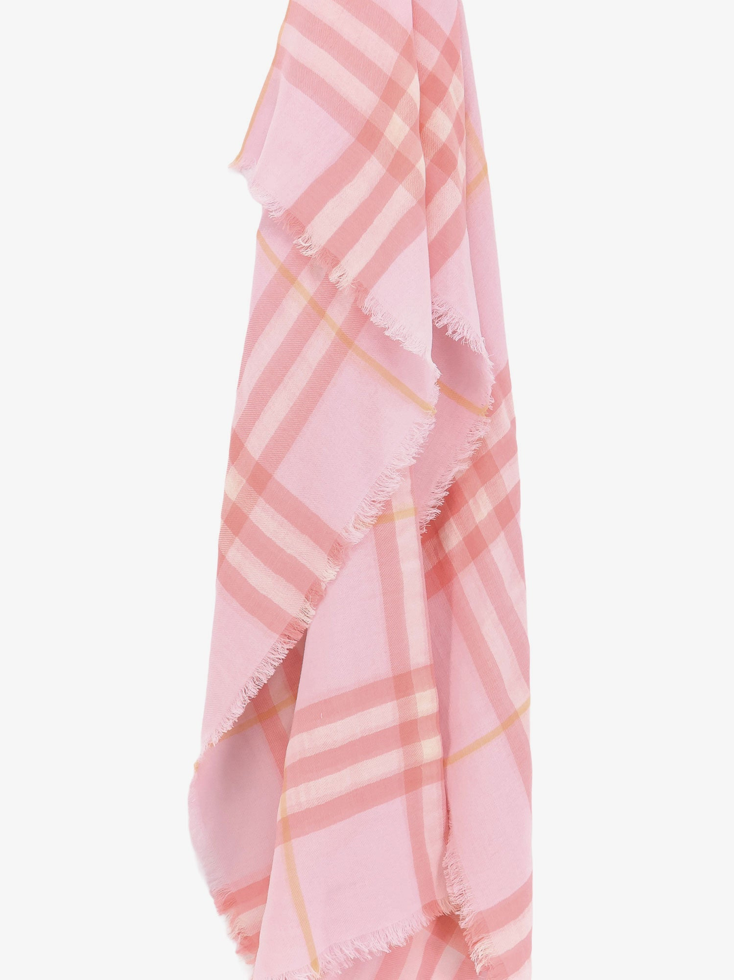 Burberry Wool Scarf With Burberry Check Motif - 3