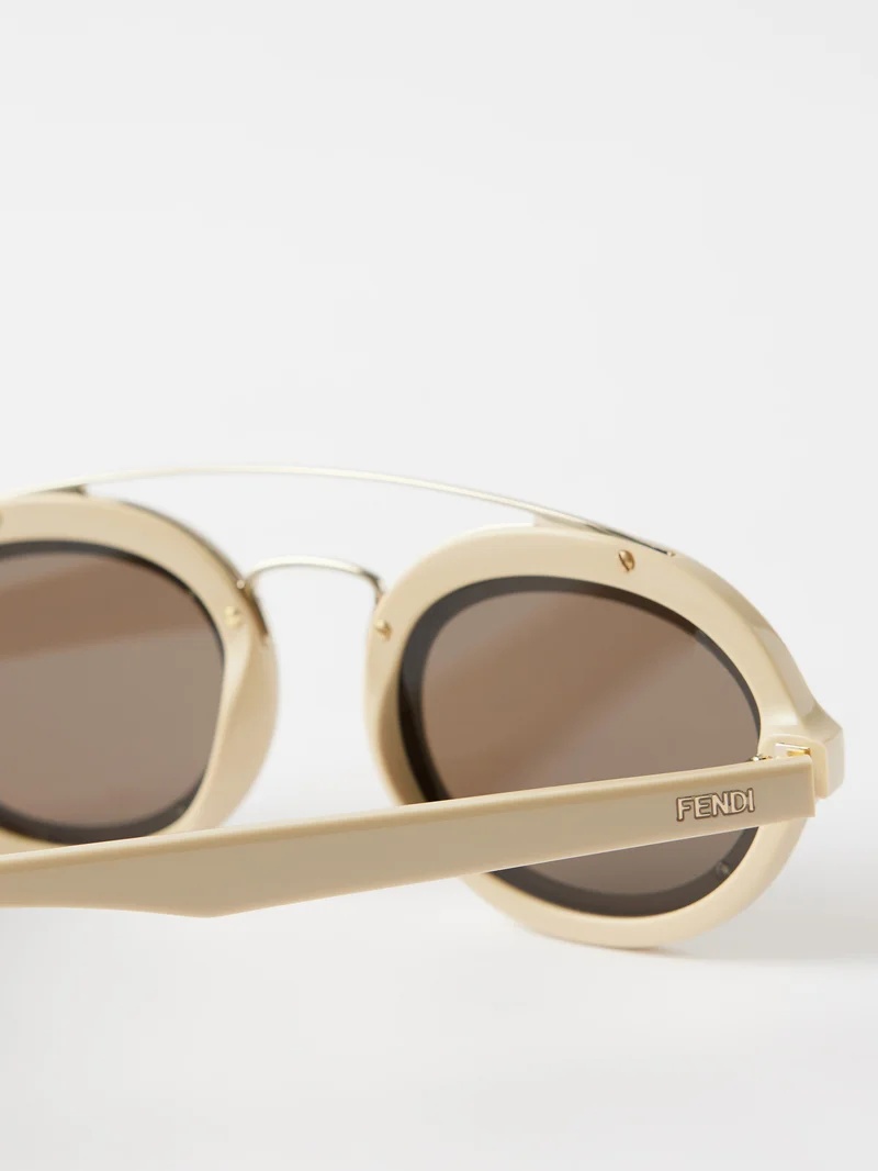 FF Around round acetate sunglasses - 6