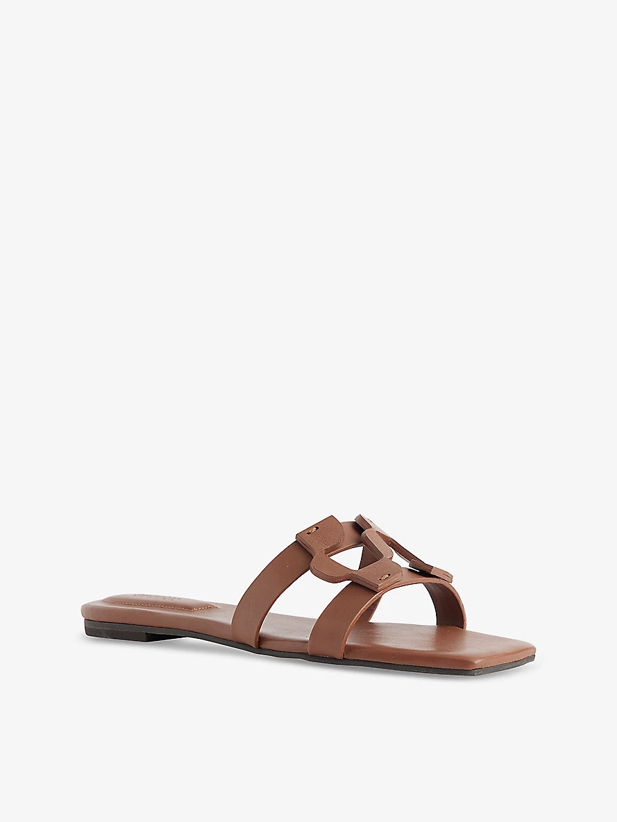 Monogram Leather Sandals - 3