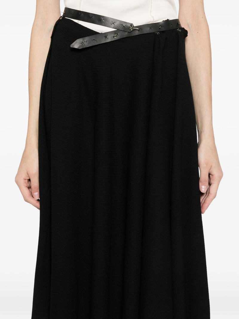 frayed A-line skirt 5