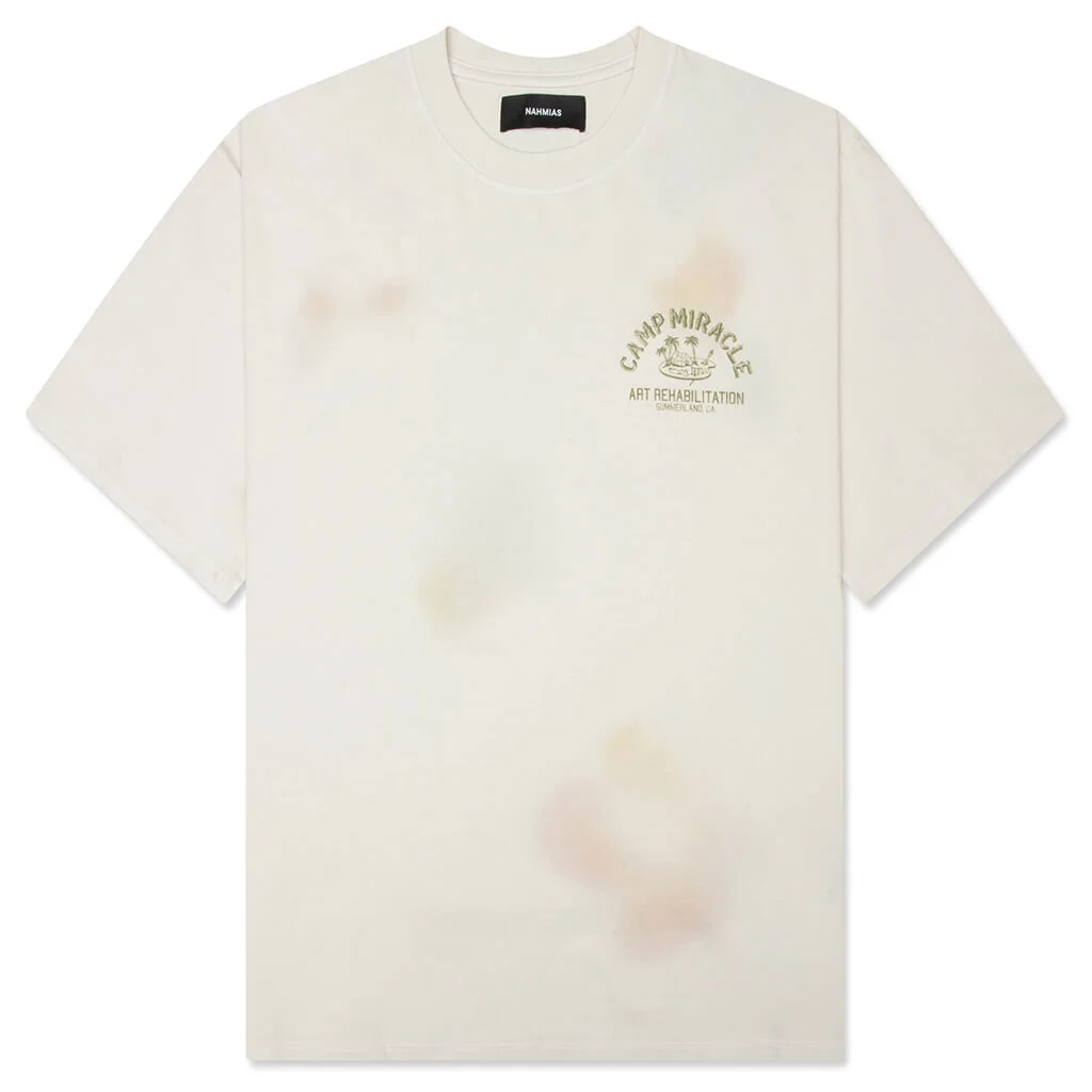 CAMP MIRACLE BOXY TEE - EGG WHITE - 1