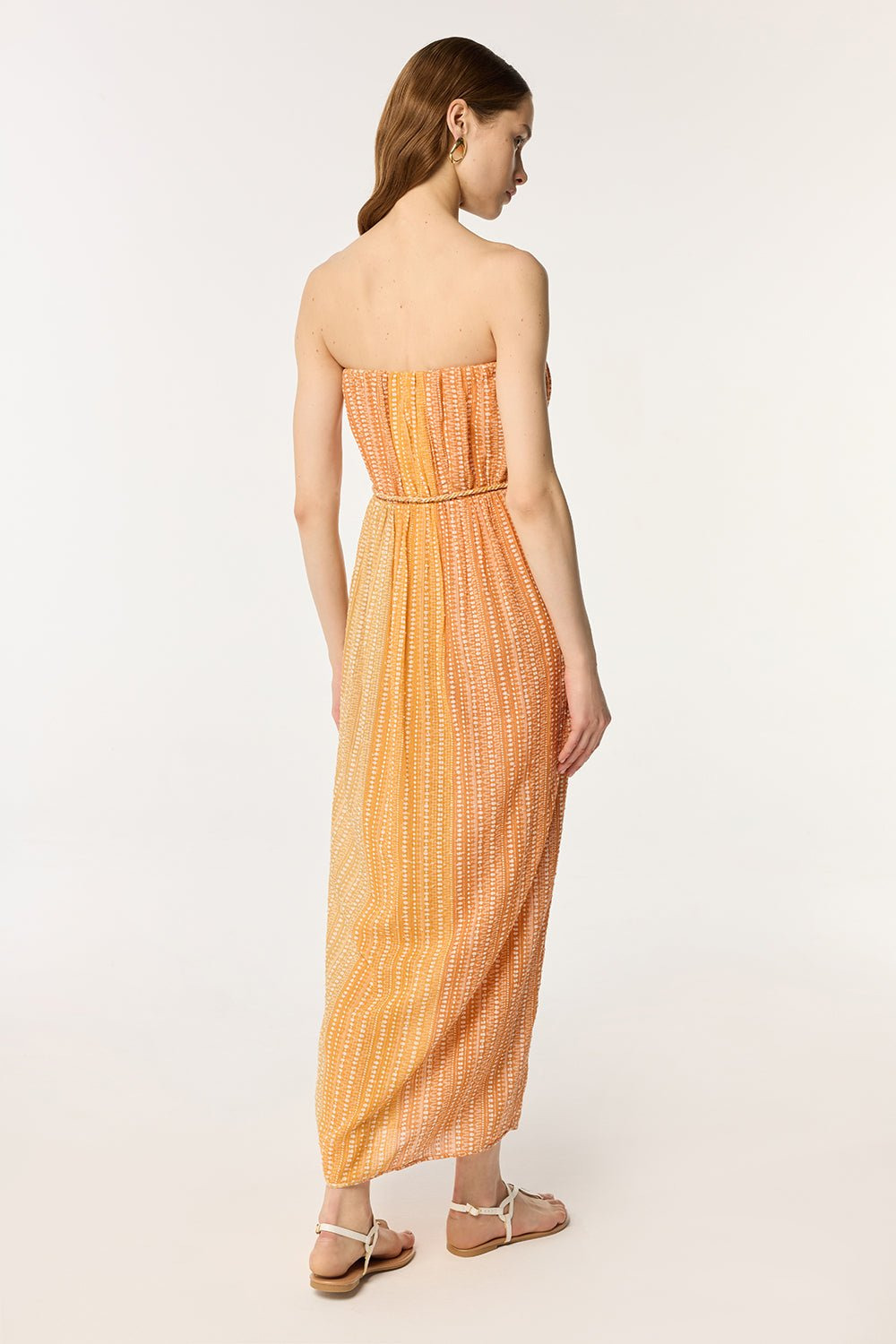 Long Dress Mara - Orange Shona - 3