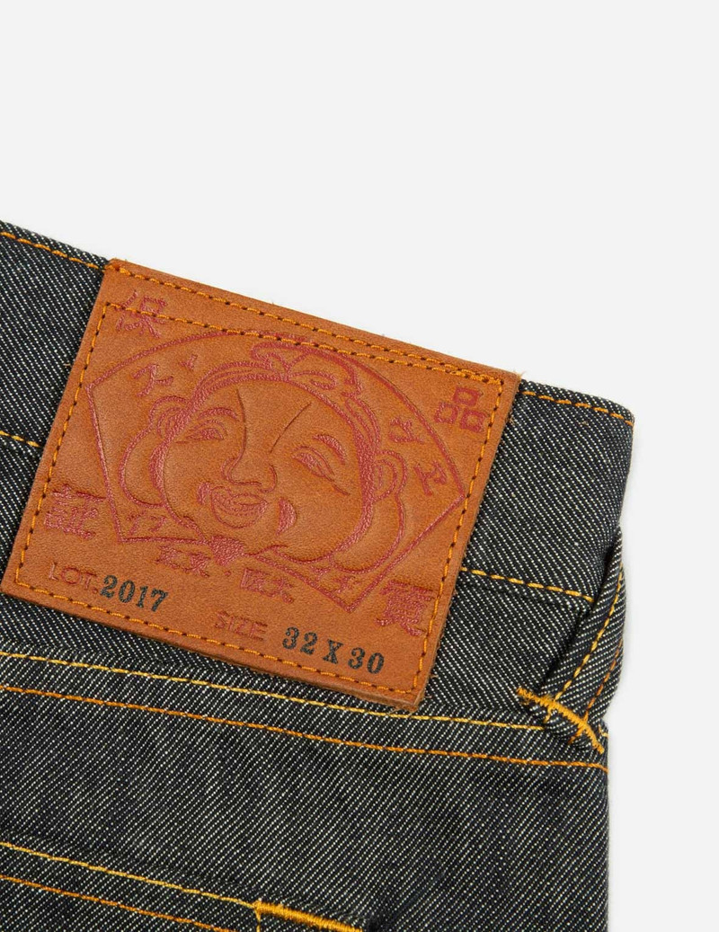 CALLIGRAPHY DAICOCK PRINT AND EMBROIDERY CARROT FIT CROPPED JEANS #2017 7