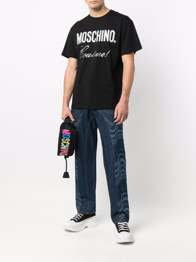 Moschino logo-print belt bag outlook