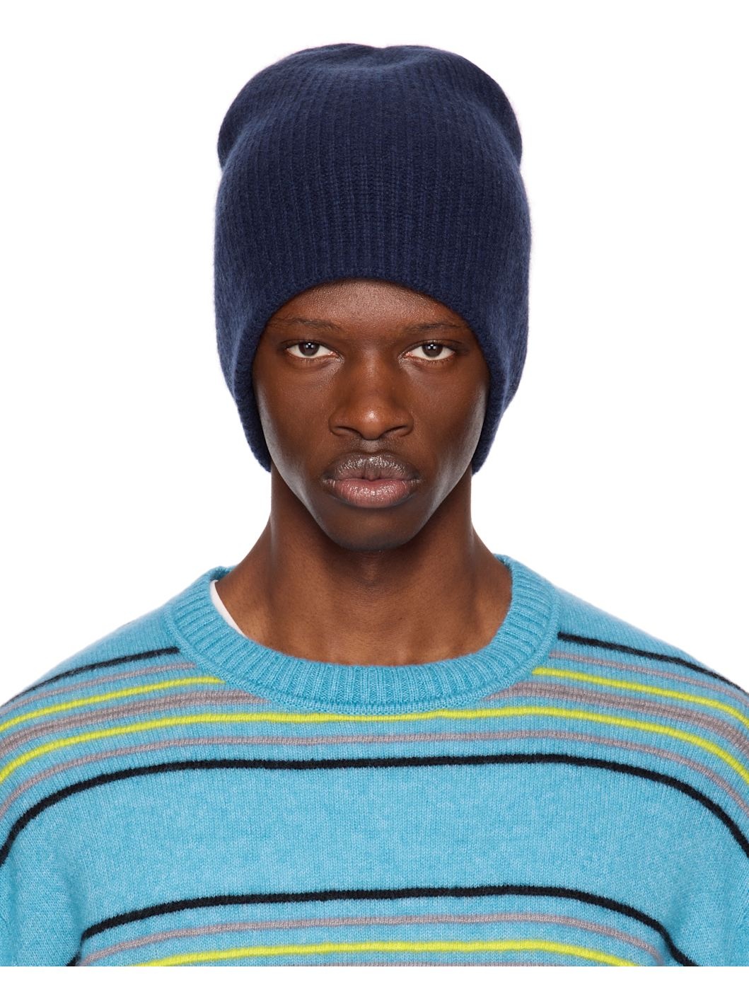 Navy Watchman Beanie - 1