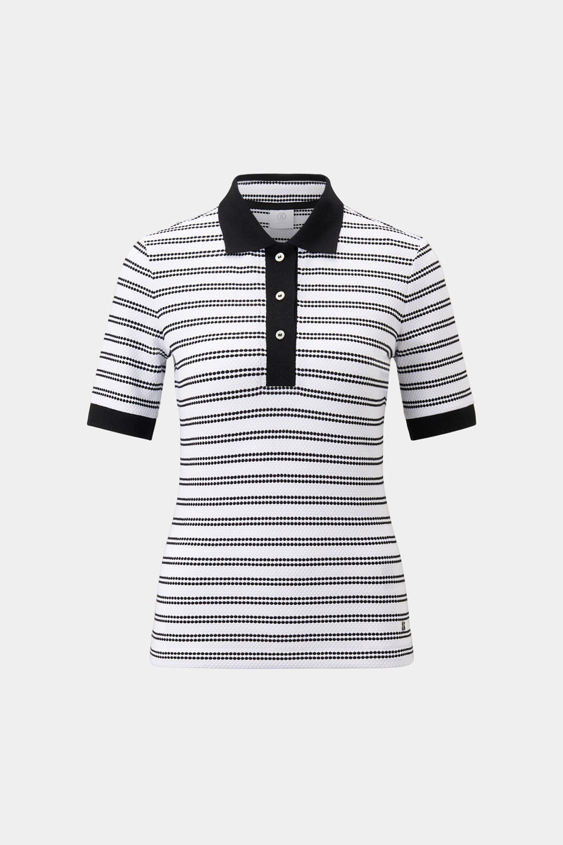 Wendy Polo shirt in Black/White 1