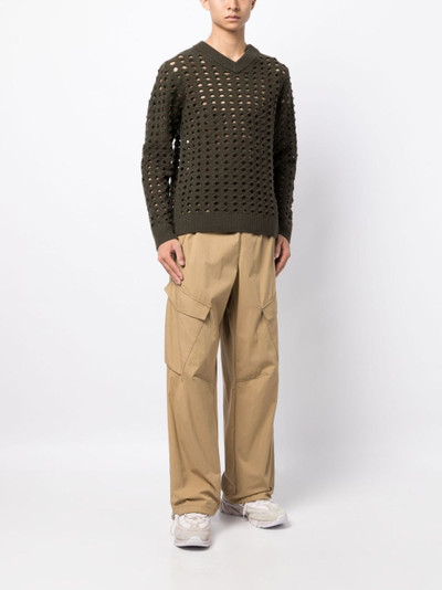 Craig Green long-sleeve perforated sweatshirt outlook