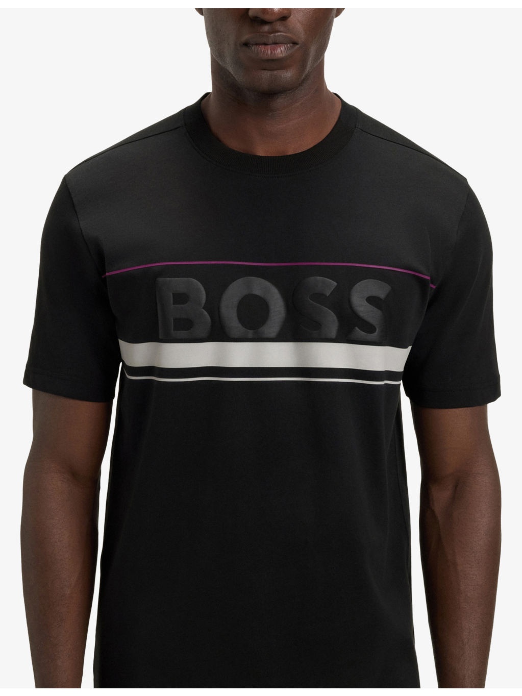 Brand-Print Short-Sleeve Cotton T-Shirt - 4