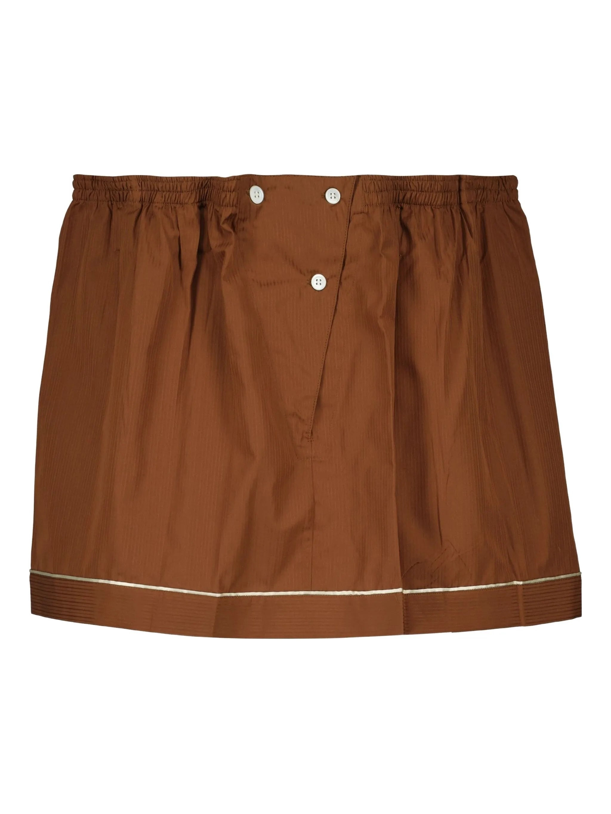 button-fastening mini skirt - 1