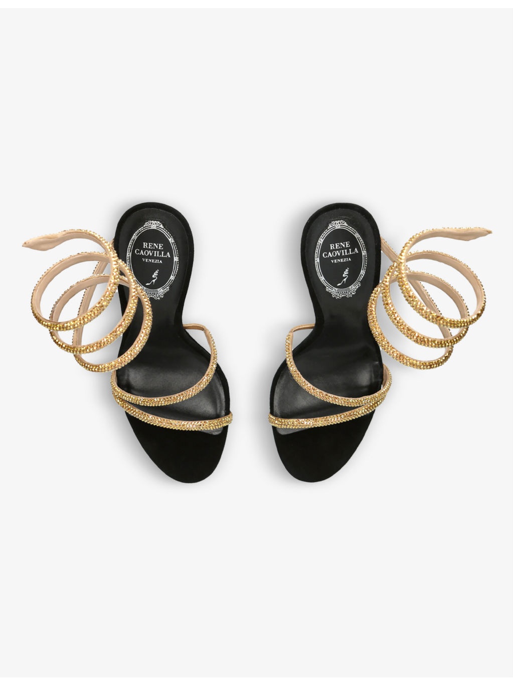 Margot jewelled leather heeled sandals - 3