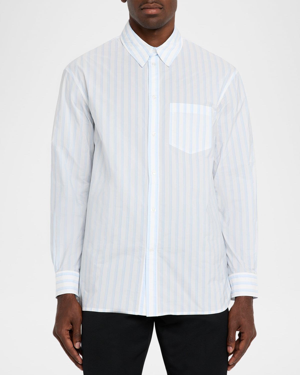 Men's Multi-Stripe Pocket Sport Shirt - 4