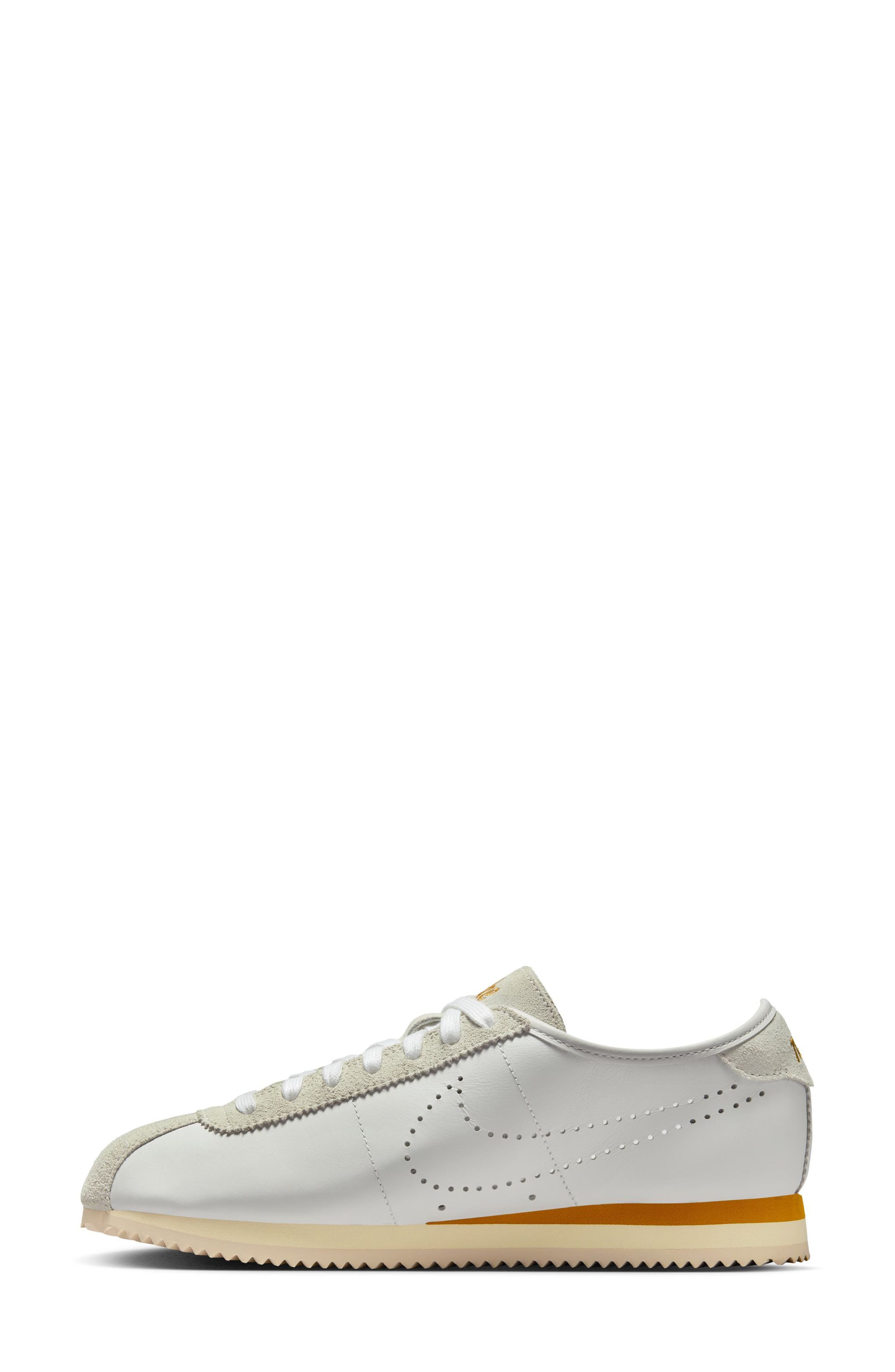 Nike Cortez Leather Sneaker in 100 White/bronze at Nordstrom - 6