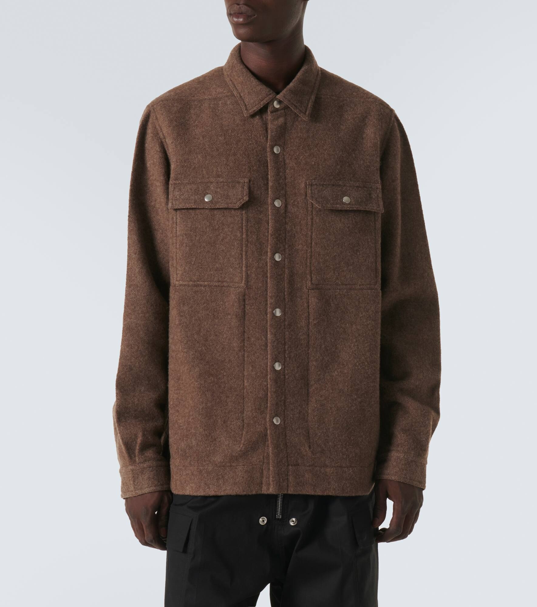 Virgin wool overshirt - 3