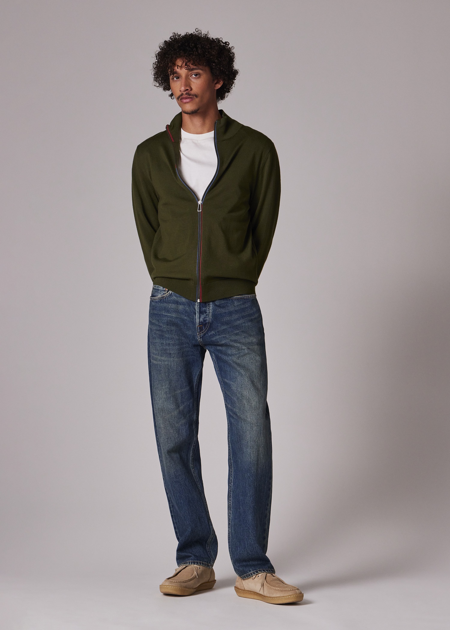 Straight-Fit Vintage-Wash Jeans - 3
