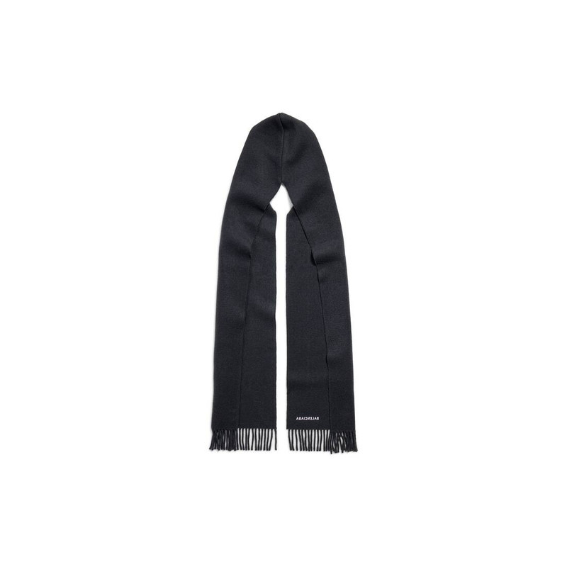 BALENCIAGA Men's Hooded Scarf in Faded Black outlook