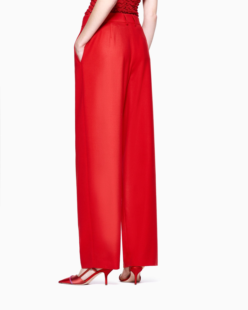 ASV FLUID WOOL SINGLE-PLEAT TROUSERS 3