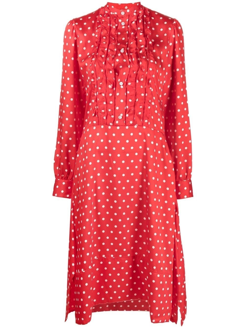 polka-dot shirt dress - 1