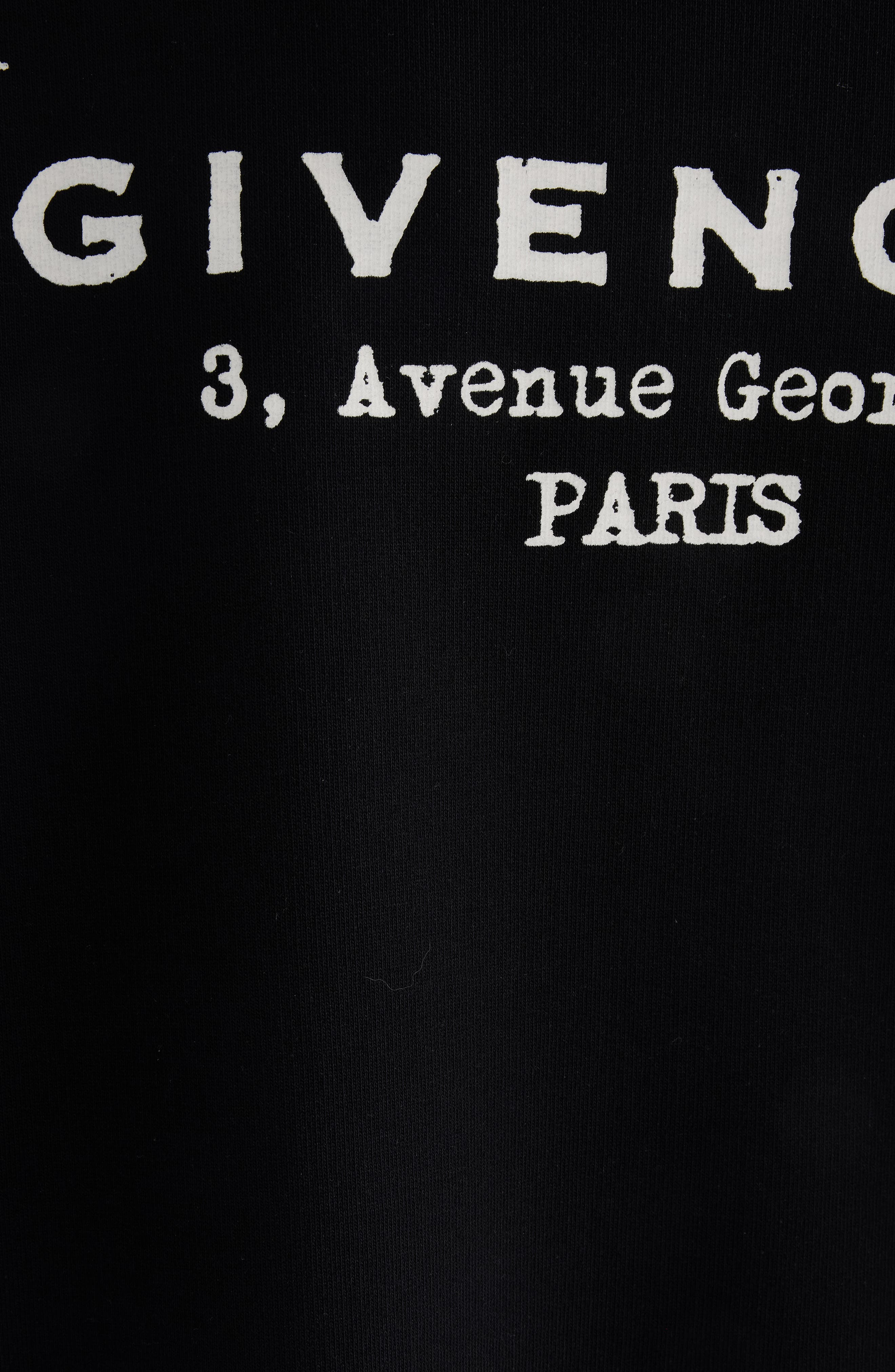 Givenchy Oversize Logo Graphic Hoodie in Black at Nordstrom - 6