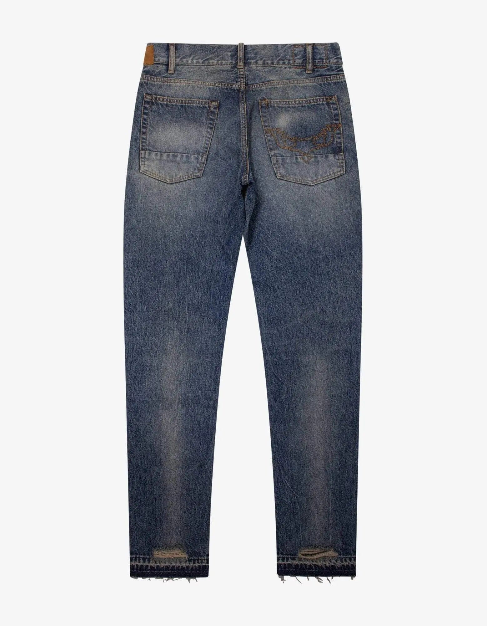 Palm Angels Light Blue Malibu Distressed Jeans - 2