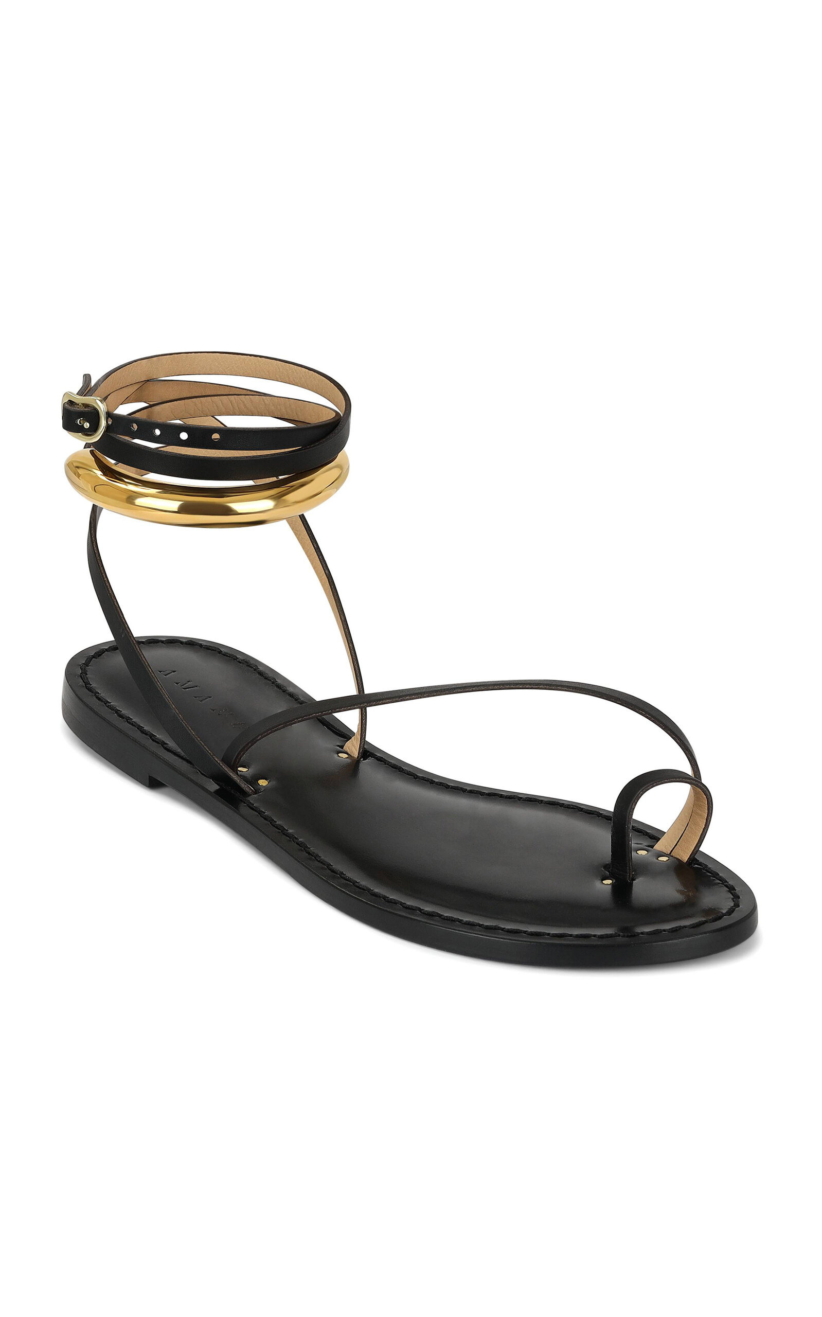 The Kalahari Leather Sandals black - 6