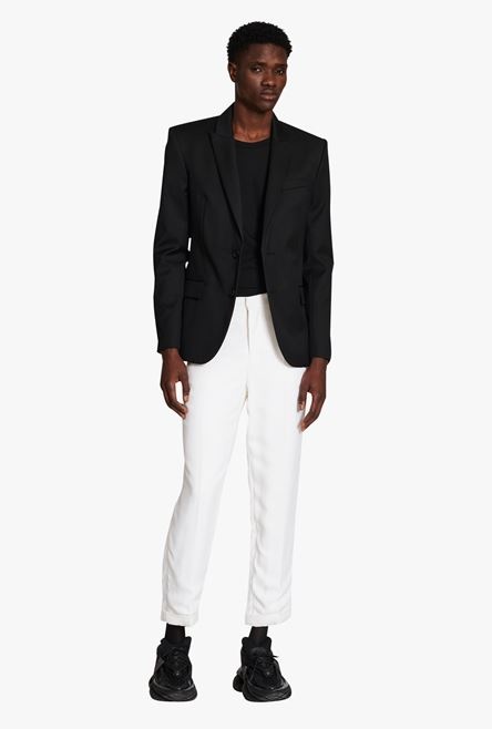 White crepe pants - 2