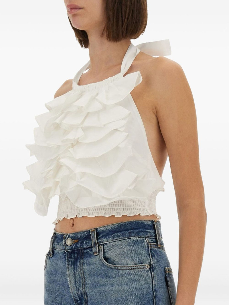 Cyprus ruffled halter top 4
