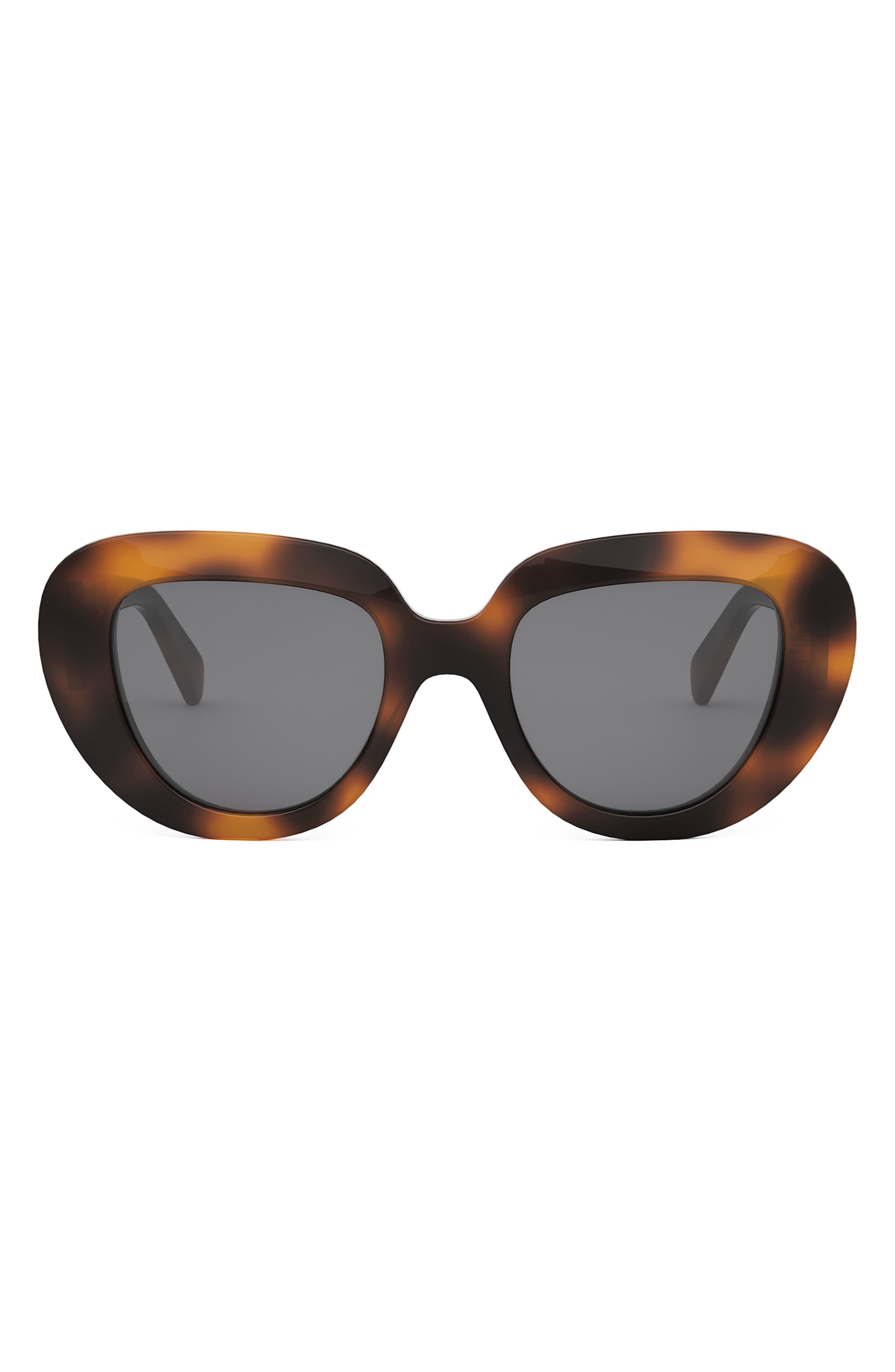 CELINE Bold 3 Dots 51mm Gradient Butterfly Sunglasses in Blonde Havana /Smoke at Nordstrom - 1