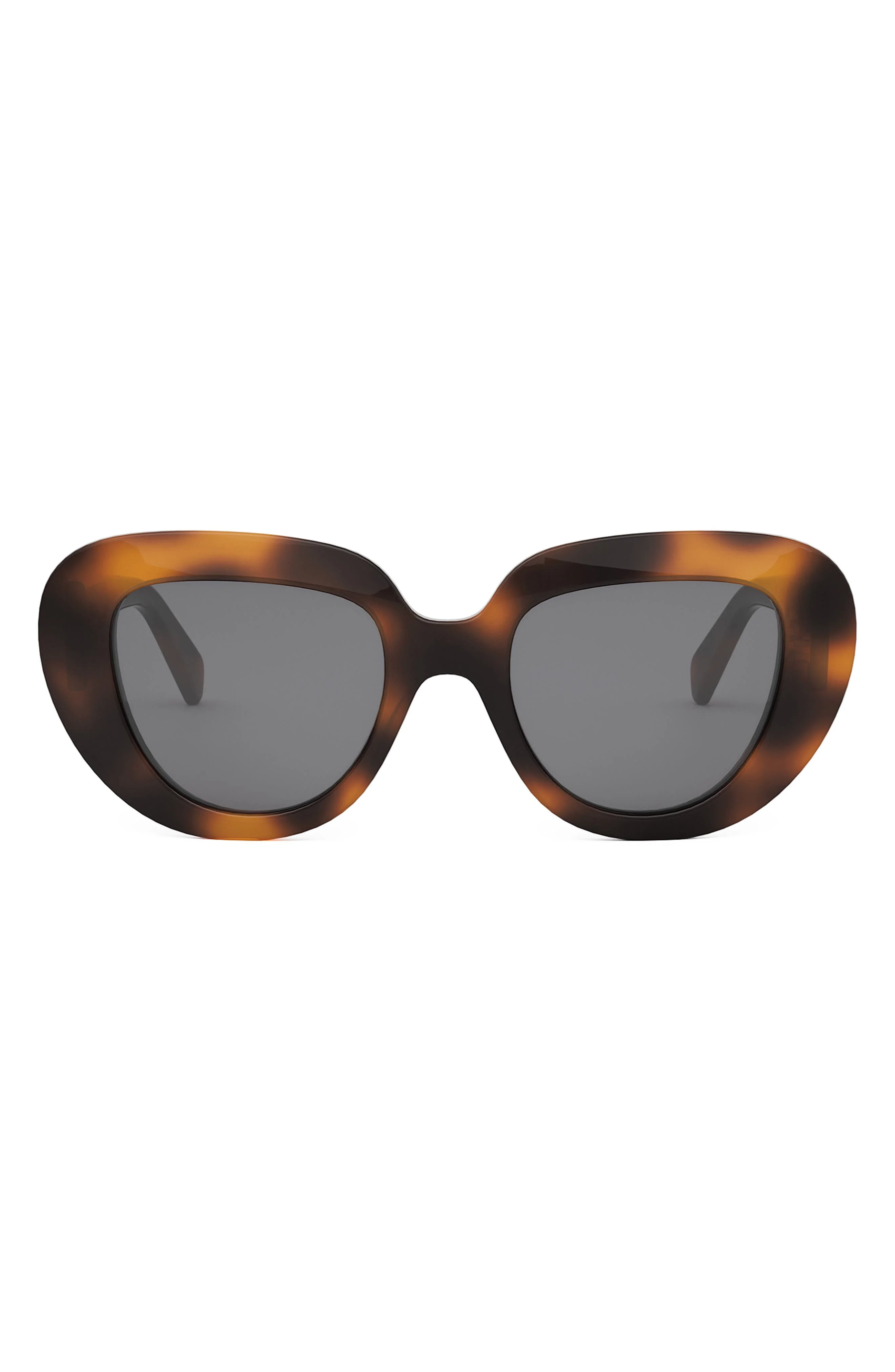 CELINE Bold 3 Dots 51mm Gradient Butterfly Sunglasses in Blonde Havana /Smoke at Nordstrom - 1