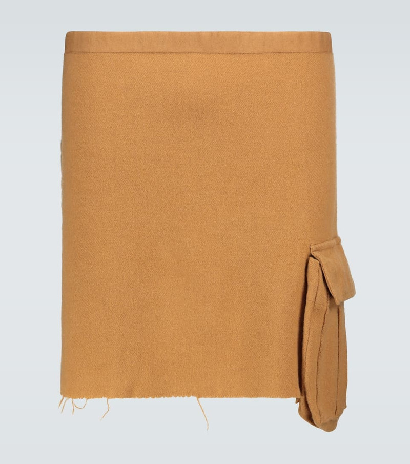 Wool apron with pocket - 1