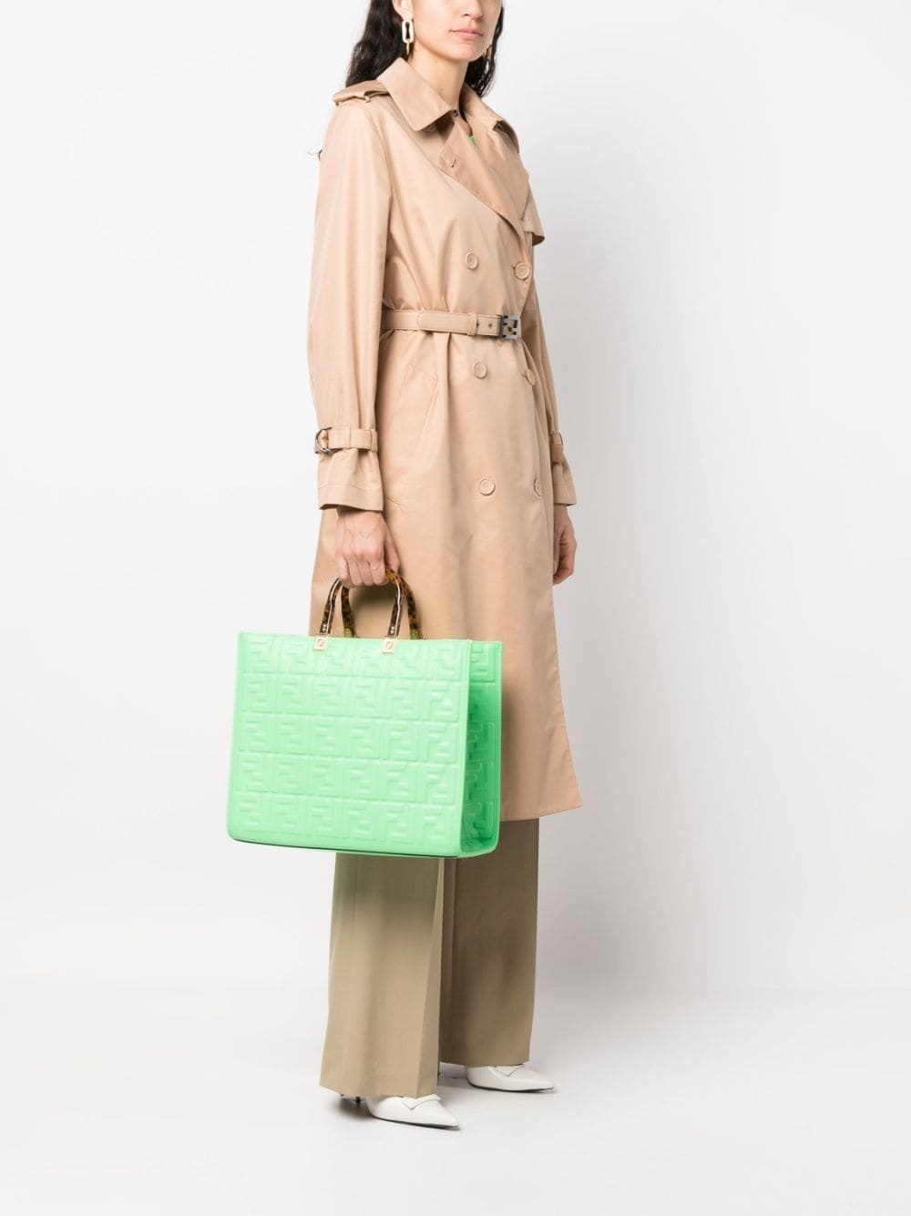 FF logo-embossed tote bag - 2