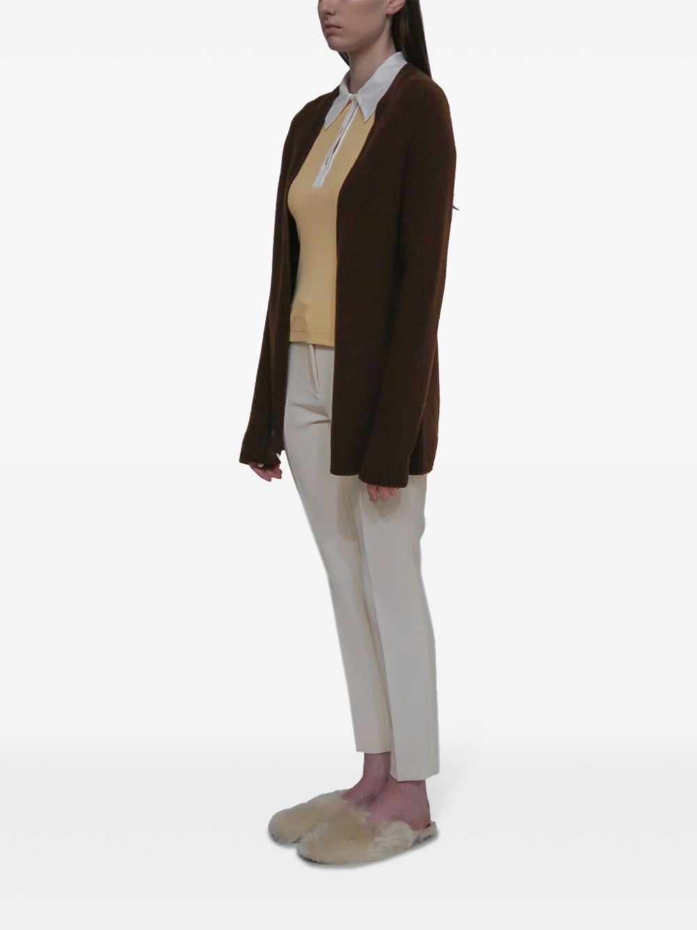 open-front cardigan - 3