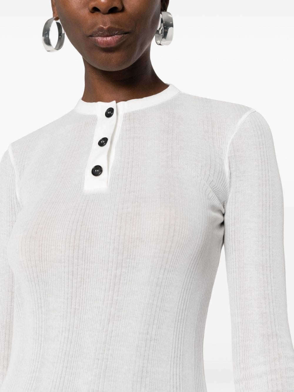 fine-ribbed long-sleeve T-shirt - 5
