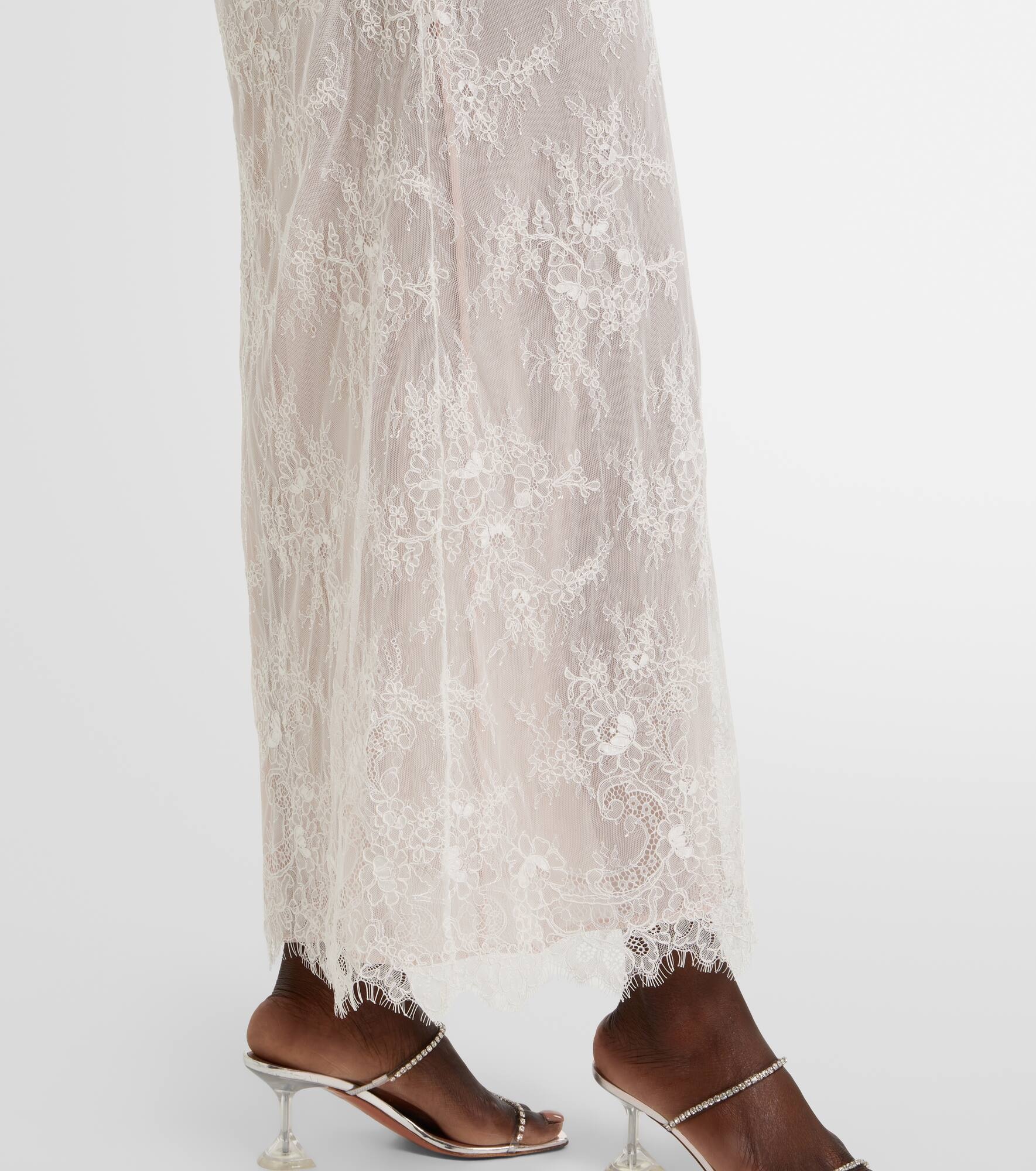 Rebrode embellished lace maxi dress - 5