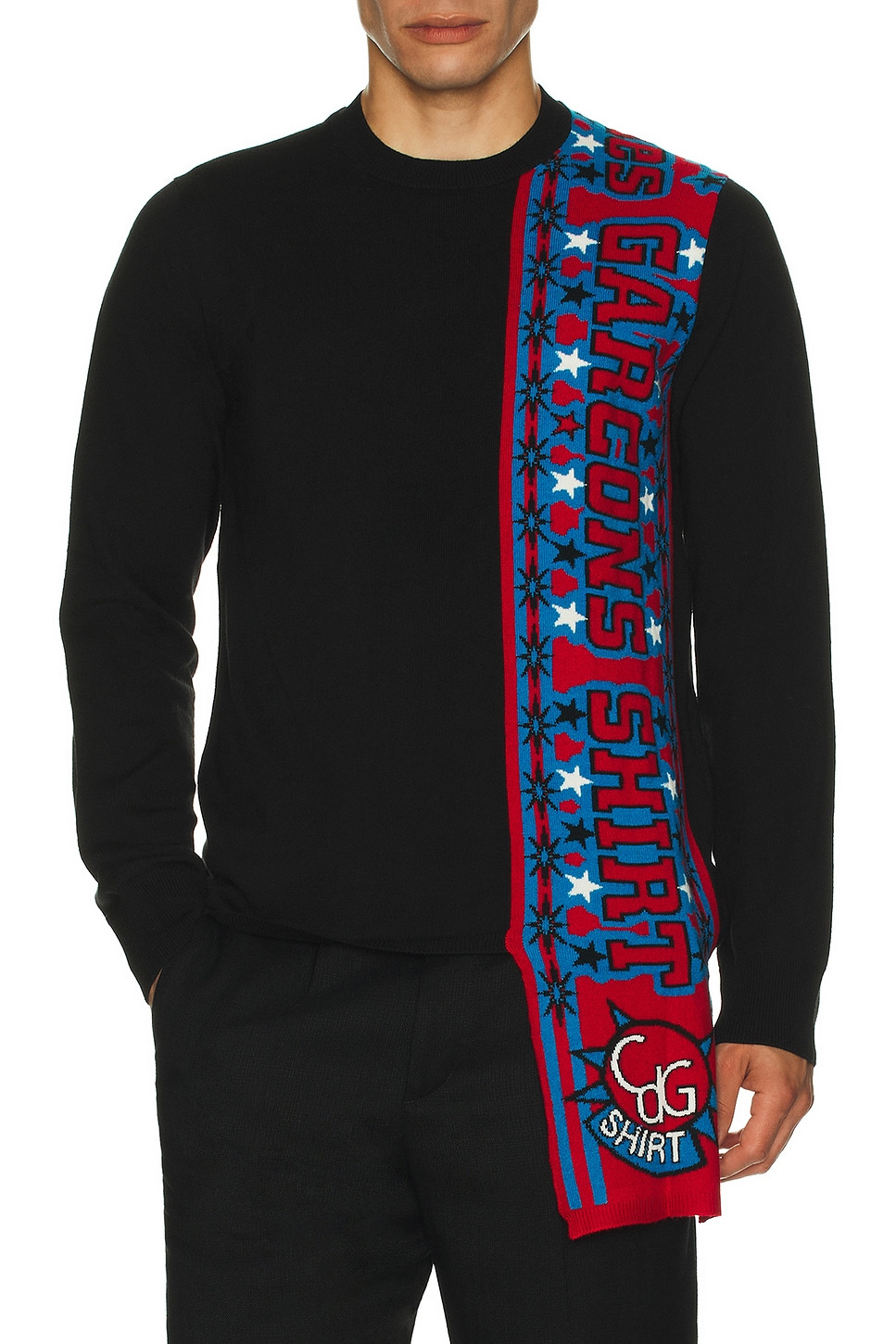 Intarsia Pullover Sweater - 3